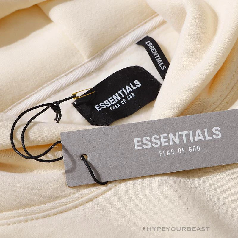 HypeYourBeast Hoodies & Jackets FOG Hoodie Reflective ‘ESSENTIALS’ Beige 4 HypeYourBeast Hoodies & Jackets FOG Hoodie Reflective ‘ESSENTIALS’ Beige
