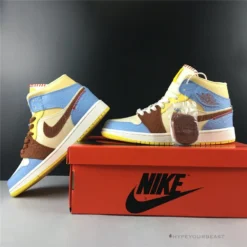 Hypeyourbeast Air Jordan 1 Mid SE Fearless Maison Chateau Rouge