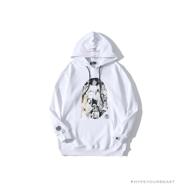 Hypeyourbeast Clothes BAPE Marilyn Monroe Hoodie 'WHITE' 1 Hypeyourbeast Clothes BAPE Marilyn Monroe Hoodie 'WHITE'