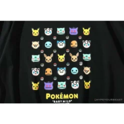 Hypeyourbeast BAPE Baby Milo Pokémon Tee Shirt 'BLACK' Clothes
