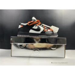Hypeyourbeast Off White X Nike Dunk Low Black Orange Lace