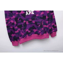 Hypeyourbeast BAPE X Bathing Ape Head Camouflage Hoodie 'PURPLE'