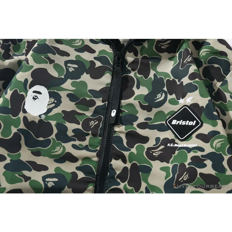 Hypeyourbeast BAPE X FCRB Joint Double Zip Camouflage Hoodie 'GREEN' 5 Hypeyourbeast BAPE X FCRB Joint Double Zip Camouflage Hoodie 'GREEN'