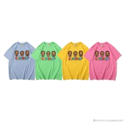 Hypeyourbeast Clothes BAPE Baby Milo Watermelon Little Monkey Tee Shirt 'GREEN' 36 Hypeyourbeast Clothes BAPE Baby Milo Watermelon Little Monkey Tee Shirt 'GREEN'