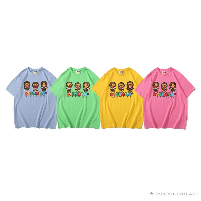 Hypeyourbeast Clothes BAPE Baby Milo Watermelon Little Monkey Tee Shirt 'GREEN' 17 Hypeyourbeast Clothes BAPE Baby Milo Watermelon Little Monkey Tee Shirt 'GREEN'