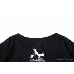 Hypeyourbeast Clothes BAPE Little Ape Head Tom And Jerry Chase Tee Shirt 'BLACK'