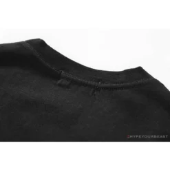 Hypeyourbeast Clothes BAPE Classic Embroidered Logo Ape Head Tee Shirt 'BLACK'